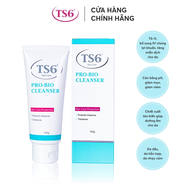 Làm sạch da mặt đúng cách với sữa rửa mặt TS6